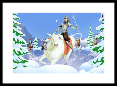 

Aabhaas Shiva Wall Poster Fine Art Print(12 inch X 18 inch, Rolled)