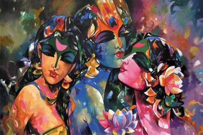

Aabhaas Krishna Wall Poster Fine Art Print(12 inch X 18 inch, Rolled)
