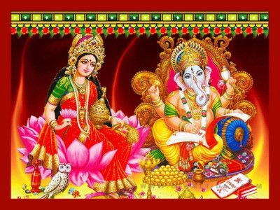 

Aabhaas Ganesha Wall Poster Fine Art Print(12 inch X 18 inch, Rolled)