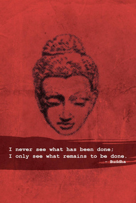 

Aabhaas Buddha Wall Poster Fine Art Print(12 inch X 18 inch, Rolled)