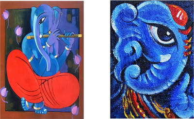 

Aabhaas Ganesha Wall Poster Fine Art Print(12 inch X 18 inch, Rolled)