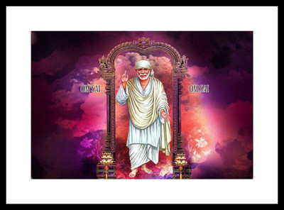 

Aabhaas Sai Baba Wall Poster Fine Art Print(12 inch X 18 inch, Rolled)