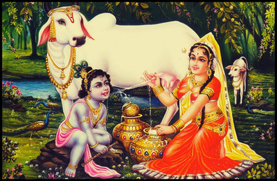 

Aabhaas Krishna Wall Poster Fine Art Print(12 inch X 18 inch, Rolled)