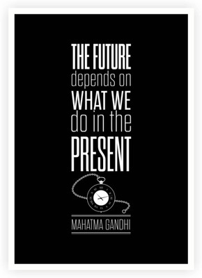 

Aabhaas Mahatma Gandhi Wall Poster Fine Art Print(12 inch X 18 inch, Rolled)