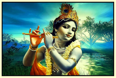 

Aabhaas Krishna Wall Poster Fine Art Print(12 inch X 18 inch, Rolled)