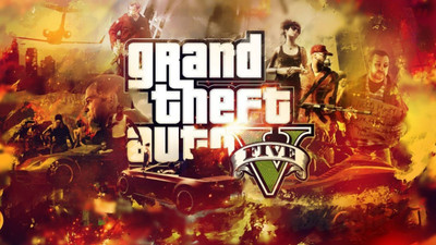 

Aabhaas GTA - GrATHAND Theft Auto Wall Poster Fine Art Print(12 inch X 18 inch, Rolled)