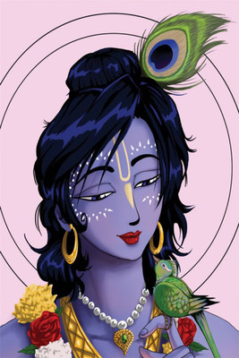 

Aabhaas Krishna Wall Poster Fine Art Print(12 inch X 18 inch, Rolled)