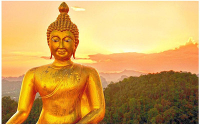 

Aabhaas Buddha Wall Poster Fine Art Print(12 inch X 18 inch, Rolled)