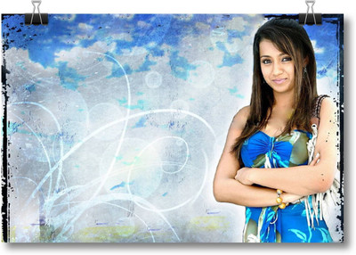 

Aabhaas Trisha Krishnan Wall Poster Fine Art Print(12 inch X 18 inch, Rolled)