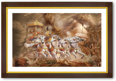 

Aabhaas Krishna Wall Poster Fine Art Print(12 inch X 18 inch, Rolled)