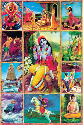 

Aabhaas Krishna Wall Poster Fine Art Print(12 inch X 18 inch, Rolled)