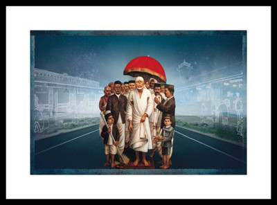 

Aabhaas Sai Baba Wall Poster Fine Art Print(12 inch X 18 inch, Rolled)