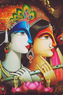 

Aabhaas Krishna Wall Poster Fine Art Print(12 inch X 18 inch, Rolled)
