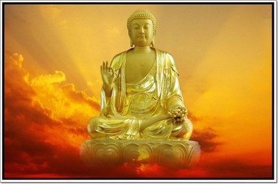 

Aabhaas Buddha Wall Poster Fine Art Print(12 inch X 18 inch, Rolled)