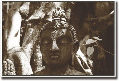 

Aabhaas Buddha Wall Poster Fine Art Print(12 inch X 18 inch, Rolled)