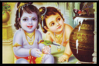 

Aabhaas Krishna Wall Poster Fine Art Print(12 inch X 18 inch, Rolled)