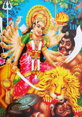 

Aabhaas Mata Lakshmi Wall Poster Fine Art Print(12 inch X 18 inch, Rolled)