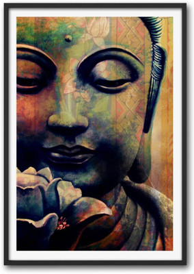 

Aabhaas Buddha Wall Poster Fine Art Print(12 inch X 18 inch, Rolled)