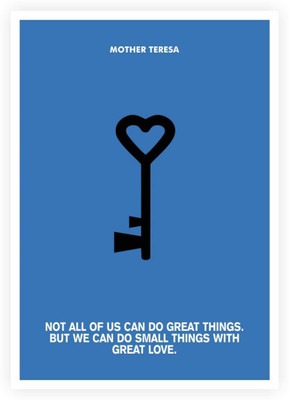 

Aabhaas Mother Teresa Wall Poster Fine Art Print(12 inch X 18 inch, Rolled)