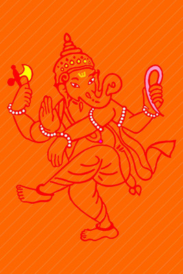 

Aabhaas Ganesha Wall Poster Fine Art Print(12 inch X 18 inch, Rolled)