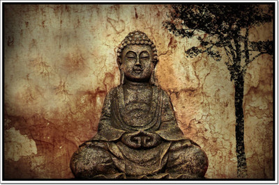 

Aabhaas Buddha Wall Poster Fine Art Print(12 inch X 18 inch, Rolled)
