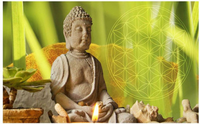 

Aabhaas Buddha Wall Poster Fine Art Print(12 inch X 18 inch, Rolled)