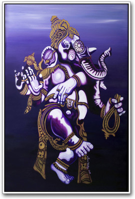 

Aabhaas Ganesha Wall Poster Fine Art Print(12 inch X 18 inch, Rolled)
