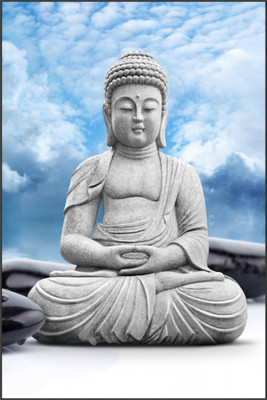 

Aabhaas Buddha Wall Poster Fine Art Print(12 inch X 18 inch, Rolled)