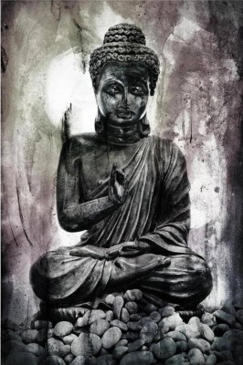 

Aabhaas Buddha Wall Poster Fine Art Print(12 inch X 18 inch, Rolled)