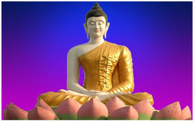 

Aabhaas Buddha Wall Poster Fine Art Print(12 inch X 18 inch, Rolled)
