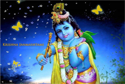

Aabhaas Krishna Wall Poster Fine Art Print(12 inch X 18 inch, Rolled)
