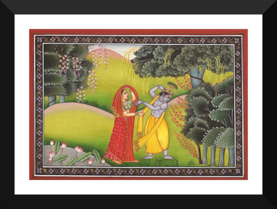 

Aabhaas Radha Krishna Wall Poster Fine Art Print(12 inch X 18 inch, Rolled)