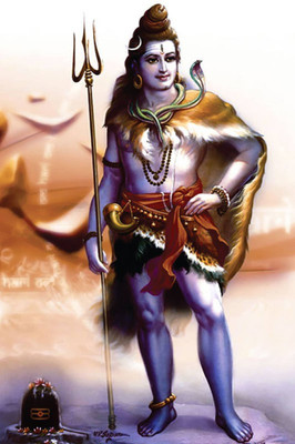 

Aabhaas Shiva Wall Poster Fine Art Print(12 inch X 18 inch, Rolled)