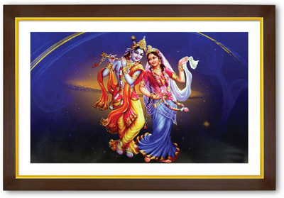 

Aabhaas Radha Krishna Wall Poster Fine Art Print(12 inch X 18 inch, Rolled)