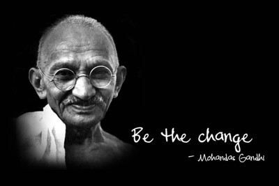 

Aabhaas Mahatma Gandhi Wall Poster Fine Art Print(12 inch X 18 inch, Rolled)