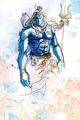 

Aabhaas Shiva Wall Poster Fine Art Print(12 inch X 18 inch, Rolled)