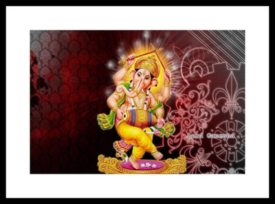 

Aabhaas Ganesha Wall Poster Fine Art Print(12 inch X 18 inch, Rolled)