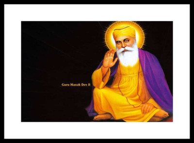 

Aabhaas Guru Nanak Wall Poster Fine Art Print(12 inch X 18 inch, Rolled)