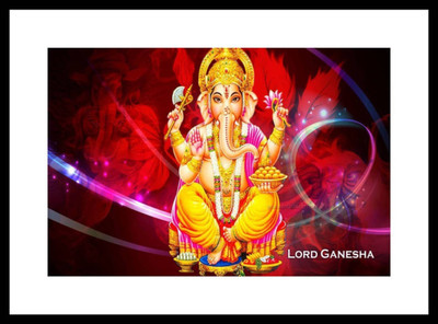 

Aabhaas Ganesha Wall Poster Fine Art Print(12 inch X 18 inch, Rolled)