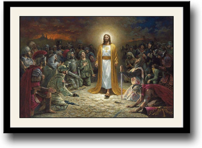 

Aabhaas Jesus Christ Wall Poster Fine Art Print(12 inch X 18 inch, Rolled)
