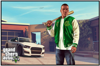 

Akhuratha GTA - Grand Theft Auto Fine Quality Wall Poster Paper Print(12 inch X 18 inch, Rolled)