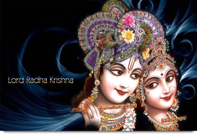 

Aabhaas Radha Krishna Wall Poster Fine Art Print(12 inch X 18 inch, Rolled)