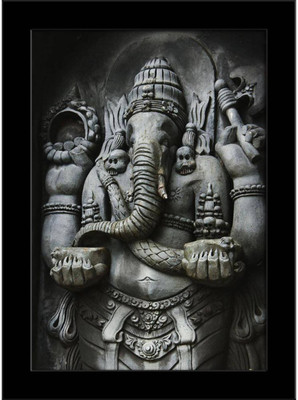 

Aabhaas Ganesha Wall Poster Fine Art Print(12 inch X 18 inch, Rolled)