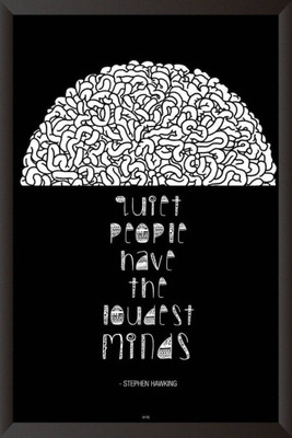 Aabhaas Stephen Hawking Wall Poster Fine Art Print(12 inch X 18 inch, Rolled)