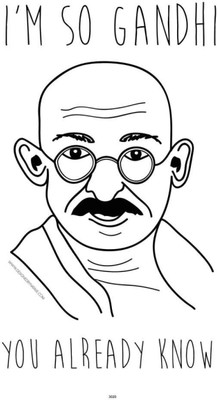 

Aabhaas Mahatma Gandhi Wall Poster Fine Art Print(12 inch X 18 inch, Rolled)