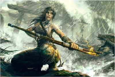 

Aabhaas Tomb Raider Wall Poster Fine Art Print(12 inch X 18 inch, Rolled)