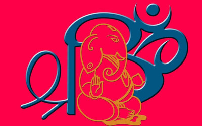

Aabhaas Ganesha Wall Poster Fine Art Print(12 inch X 18 inch, Rolled)