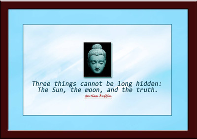 

Aabhaas Buddha Wall Poster Fine Art Print(12 inch X 18 inch, Rolled)