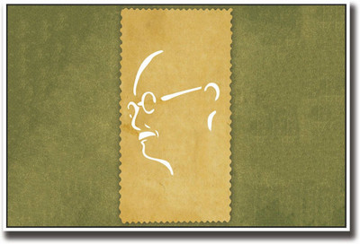 

Aabhaas Mahatma Gandhi Wall Poster Fine Art Print(12 inch X 18 inch, Rolled)