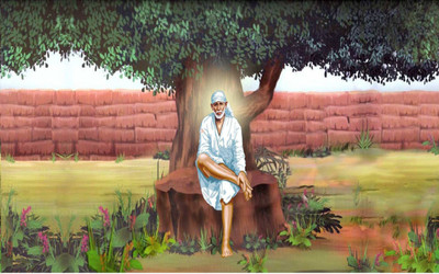 

Aabhaas Sai Baba Wall Poster Fine Art Print(12 inch X 18 inch, Rolled)